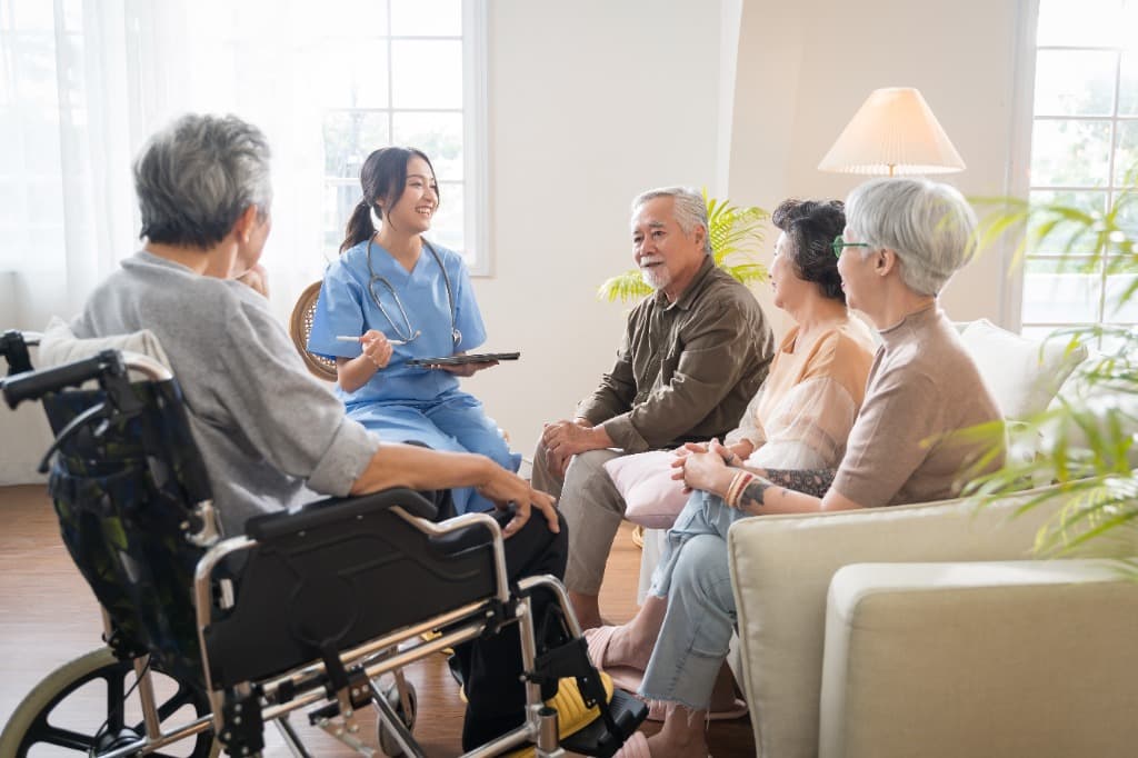 Caregiver assigned within a residential community