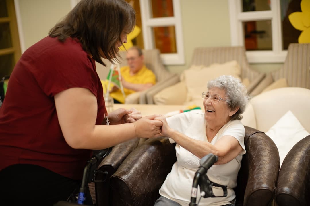 Flexible care caregiver with senior