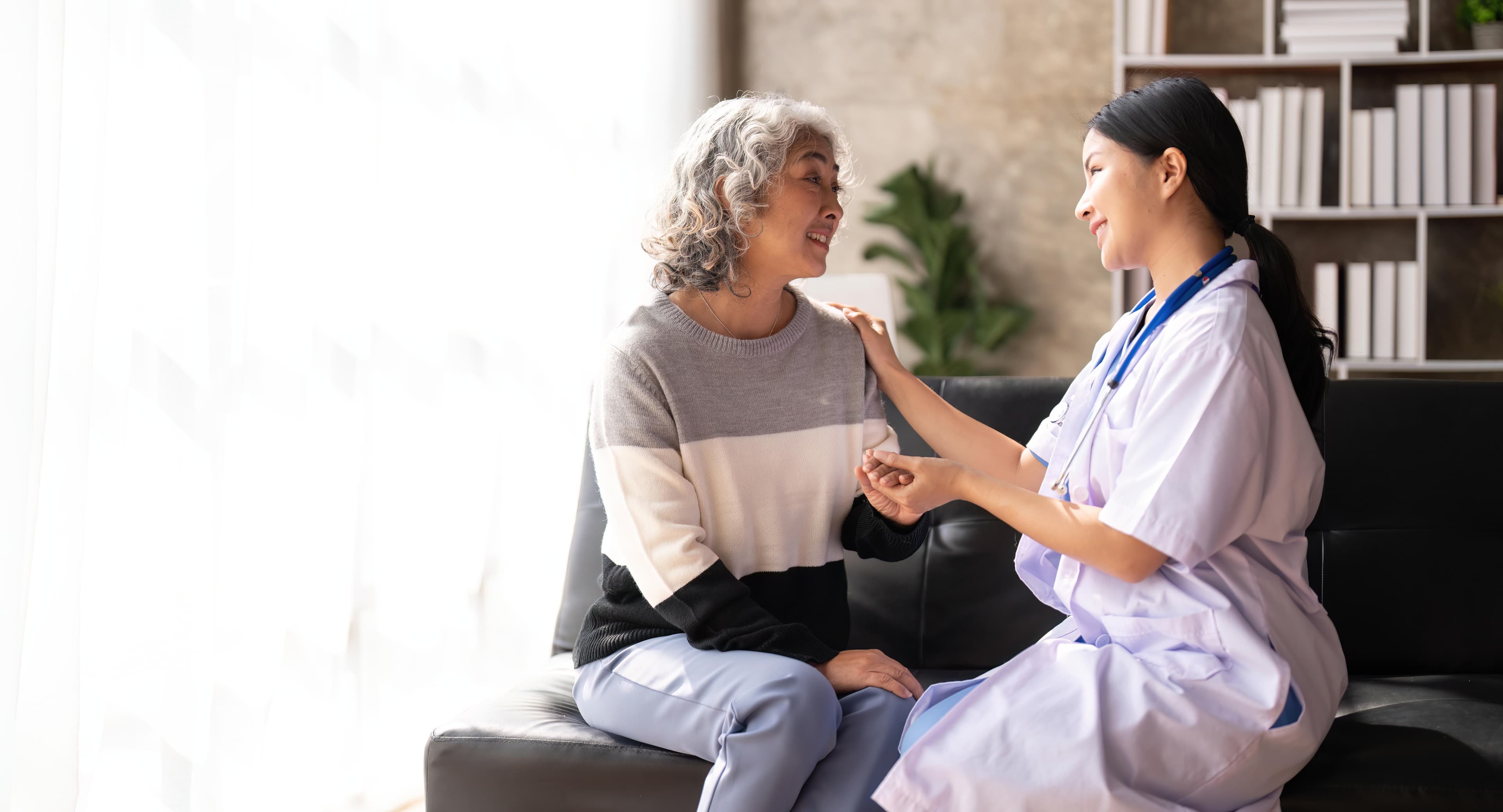 Healthcare professional providing compassionate care